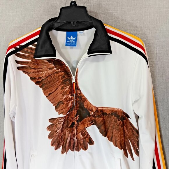 RARE Adidas Originals Gerd Muller Hawk German Football Soccer Track Jacket Large - Picture 2 of 8